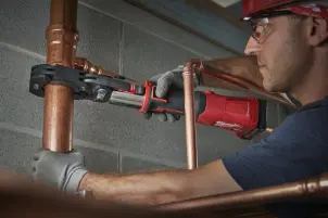 Обтискач гідравлічний акумуляторний для труб MILWAUKEE, M18 ONEBLHPT-302C Geberit Mapress Set (зарядний пристрій М12-18 FC, 2 ак №4