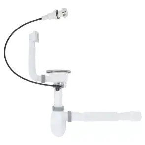 Сифон для кухонної мийки ITAL K1013SA, 1/2"х40 мм №1