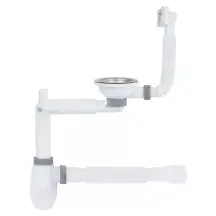 Сифон для кухонної мийки ITAL KT1117, 1/2"х40 телескопічний