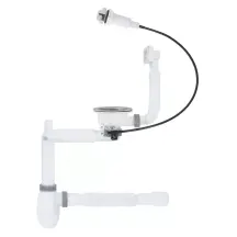 Сифон для кухонної мийки ITAL KT2119SA, 1/2"х40 телескопічний НА