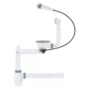 Сифон для кухонної мийки ITAL KT2119SA, 1/2"х40 телескопічний НА №1