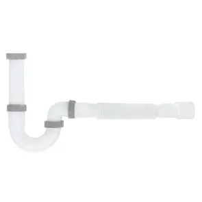Напівсифон для ванни ITAL P1010 прямоточний 1 1/2"х40, подовжений з гофротрубою 40х40/50 №1