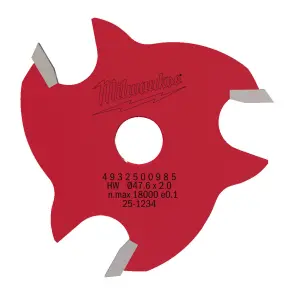 Фреза дискова пазова ТСТ C3 MILWAUKEE, діаметр 47,6/2,0мм, S8 №1