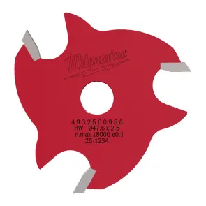 Фреза дискова пазова ТСТ C3 MILWAUKEE, діаметр 47,6/2,5мм, S8 №1