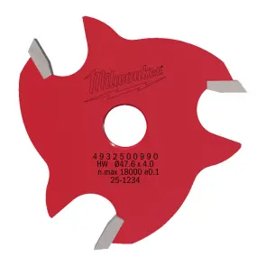 Фреза дискова пазова ТСТ C3 MILWAUKEE, діаметр 47,6/4,0мм, S8 №1