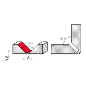 Фреза пазова V-подібна Alu ТСТ MILWAUKEE, діаметр 18/60мм, S8 №2