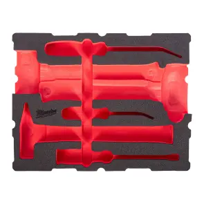 Ложемент для ящиков с полками PACKOUT MILWAUKEE для молотков, ударных отверток и монтировок (6шт) №1