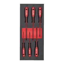 Ложемент з викрутками MILWAUKEE з тригранною рукояткою, TORX (6шт) (45х175,8х417мм) для візків в магазині TVOE