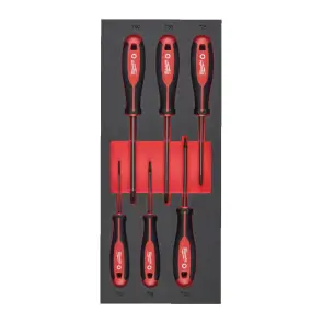 Ложемент з викрутками MILWAUKEE з тригранною рукояткою, TORX (6шт) (45х175,8х417мм) для візків №1
