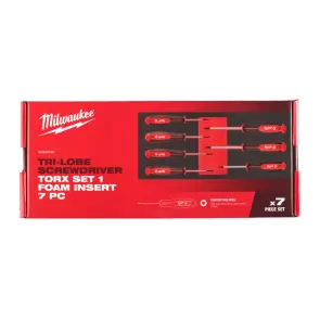 Ложемент з викрутками MILWAUKEE з тригранною рукояткою, TORX (7шт) (45х175,8х417мм) для візків №3