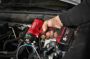 Термоповітродувка акумуляторна MILWAUKEE, M18 BHG-502C (зарядний пристрій M12-18 FC, 2 акумулятори М18 В5 5Аг, аксесуари, кейс) №11