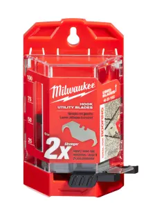 Лезвия сменные трапециевидные MILWAUKEE, с крюками (50шт) пластиковый футляр №2