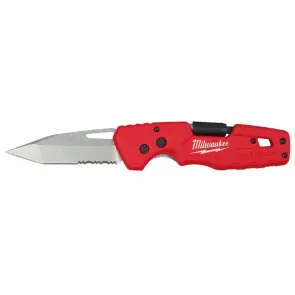 Нож складной FASTBACK MILWAUKEE 5-в-1 с серейторным лезвием 75мм №1