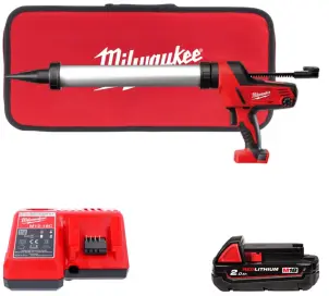 Пістолет для герметиків акумуляторний MILWAUKEE, C18 PCG/600A-201В, 600мл (заряд.пристрій М12-18 С, 1 акумулятор М18 В2 2Аг, алю №1