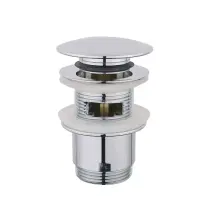 Донний клапан ITAL HF1087-Y, автомат, з переливом, Ø62мм, 1 1/4", латунь, хром