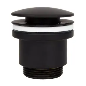 Донный клапан ITAL HF1083-BPM, автомат, Ø63мм, 1 1/4", латунь, черный №1