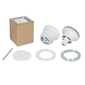 Донный клапан ITAL HF1083-WPM, автомат, Ø63 мм, 1 1/4", латунь, белый №4