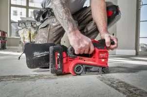 Шліфмашина стрічкова акумуляторна безщіткова MILWAUKEE, M18 FBTS75-0 (каркас, картонне пакування) №6