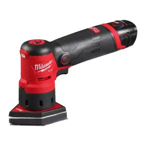 Шлифмашина вибрационная бесщеточная аккумуляторная MILWAUKEE, M12 FDSS-422X (зарядное устройство С12 С, 1 аккумулятор М12 В2 2Ач, 1 акум №5