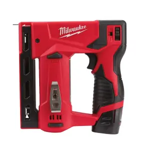 Степлер акумуляторний MILWAUKEE, M12 BST-202X (зарядний пристрій С12 С, 2 акумулятори М12 В2 2Аг, кліпса для ременя, HD кейс) №3