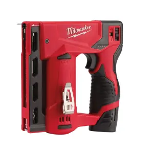Степлер акумуляторний MILWAUKEE, M12 BST-202X (зарядний пристрій С12 С, 2 акумулятори М12 В2 2Аг, кліпса для ременя, HD кейс) №9