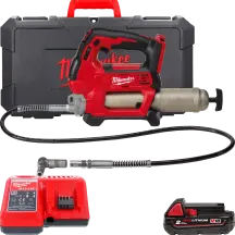 Змащувальний пістолет акумуляторний MILWAUKEE HEAVY DUTY M18 GG-201C (акум 2Аг, зарядн пристрій, кейс)
