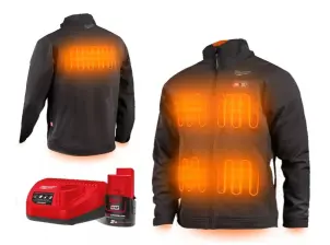 Куртка з підігрівом MILWAUKEE, M12 HJBL5-201 (L), чорна (розмір L) (+зар.пр., 1 акум.Х 2Аг) №1
