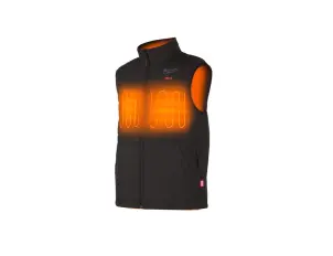 Жилет з підігрівом MILWAUKEE, M12 HPVBL2-0(XL), чорний (розмір XL) №1