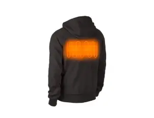 Толстовка з підігрівом з капюшоном MILWAUKEE, M12 HHBL4-0 (S), чорна (розмір S) №5