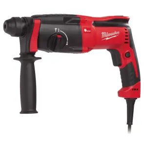 Перфоратор SDS-PLUS MILWAUKEE, PFH 26, 725Вт, 2,4Дж (2 режими) (бічна рукоять, обмежувач глибини, кейс) №1