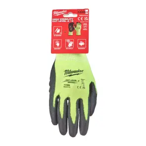 Рукавиці робочі сигнальні Hi-Vis MILWAUKEE, з опором порізам 3/C рівня, розмір 11/XXL №3