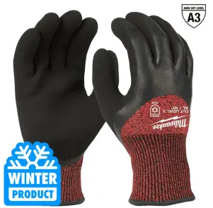 Рукавиці робочі зимові MILWAUKEE, з опором порізам 3/C рівня, розмір 7/S №1