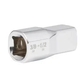 Перехідник хромований для головок MILWAUKEE с квадарата 3/8'' на 1/2'' квадрат №2