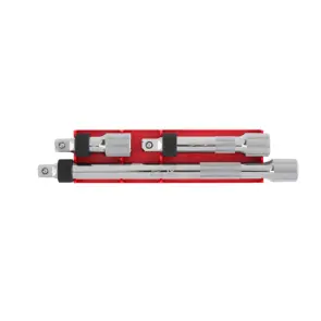 Набір подовжувачів хромованих для головок 1/2'' MILWAUKEE, з фіксатором (3шт) №1