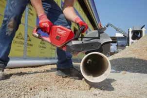 Машина відрізна акумуляторна безщіткова MILWAUKEE, M18 FCOS230-121, діаметр 230мм (зарядний пристрій М12-18 FC, 1 акумулятор М18 №16