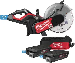 Машина відрізна акумуляторна (різач) MILWAUKEE, MXF COS350G2FC-802, діаметр 350мм (диск HUDD350 , зарядний пристрій MXF FC, 2 ак