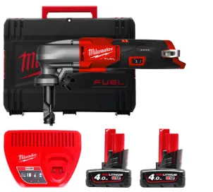 Ножницы высокие по металлу аккумуляторные бесщеточные MILWAUKEE, M12 FNB16-402X (зарядное устройство С12 С, 2 аккумулятора М12 В4 4Ач, п №1