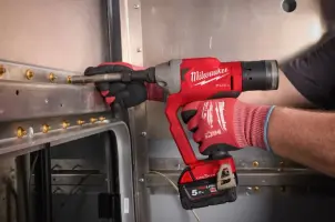 Заклепочник акумуляторний для замкових болтів безщітковий MILWAUKEE M18 ONEFLT-0X, діаметр 4,8-6,4мм (каркас, кліпса на ремінь. №6