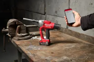 Заклепочник акумуляторний для замкових болтів безщітковий MILWAUKEE M18 ONEFLT-0X, діаметр 4,8-6,4мм (каркас, кліпса на ремінь. №10