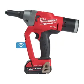 Заклепочник акумуляторний безщітковий MILWAUKEE M18 ONEFPRT-202X, діаметр заклепок 4,8-7,0мм (зарядний.пристрій М12-18 FC, 2 аку №2