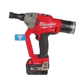 Заклепочник акумуляторний для замкових болтів безщітковий MILWAUKEE, M18 ONEFLT-502X, діаметр заклепок 4,8-6,4мм (зарядний прист №1