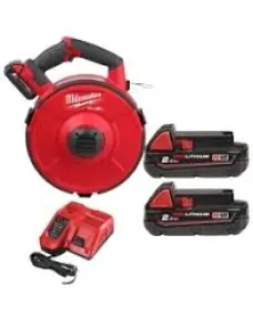 Пристрій акумуляторний для протягування кабелю MILWAUKEE, M18 FPFT-202 ST Set, 36м (зарядний пристрій M12-18 FC, 2 акумулятори M №1