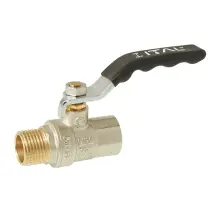 Кран шаровой ITAL PN40 1/2" вн.-нар., ручка, никель
