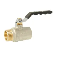 Кран шаровой ITAL PN40 1" вн.-нар., ручка, никель