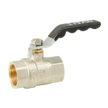 Кран шаровой ITAL PN40 1/2" вн.-вн., ручка, никель