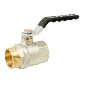 Кран кульовий ITAL PN25 1 1/2" вн.-зов., ручка, нікель №1