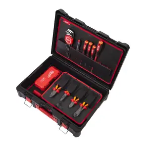 Набір ручного інструмента для електрика MILWAUKEE в кейсі PACKOUT №1