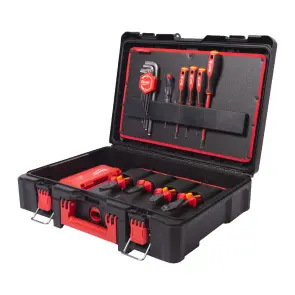 Набір ручного інструмента для електрика MILWAUKEE в кейсі PACKOUT №3