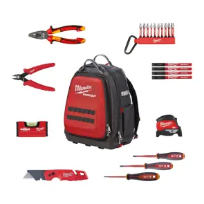 Набір ручного інструмента електрика PACKOUT MILWAUKEE, (23шт) в рюкзаці №1