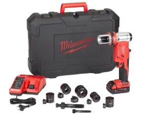 Пробойник гидравлический для отверстий аккумуляторный FORCE LOGIC MILWAUKEE M18 HKP-201CA (зарядное устройство М12-18 С, 1 аккумулятор М №3